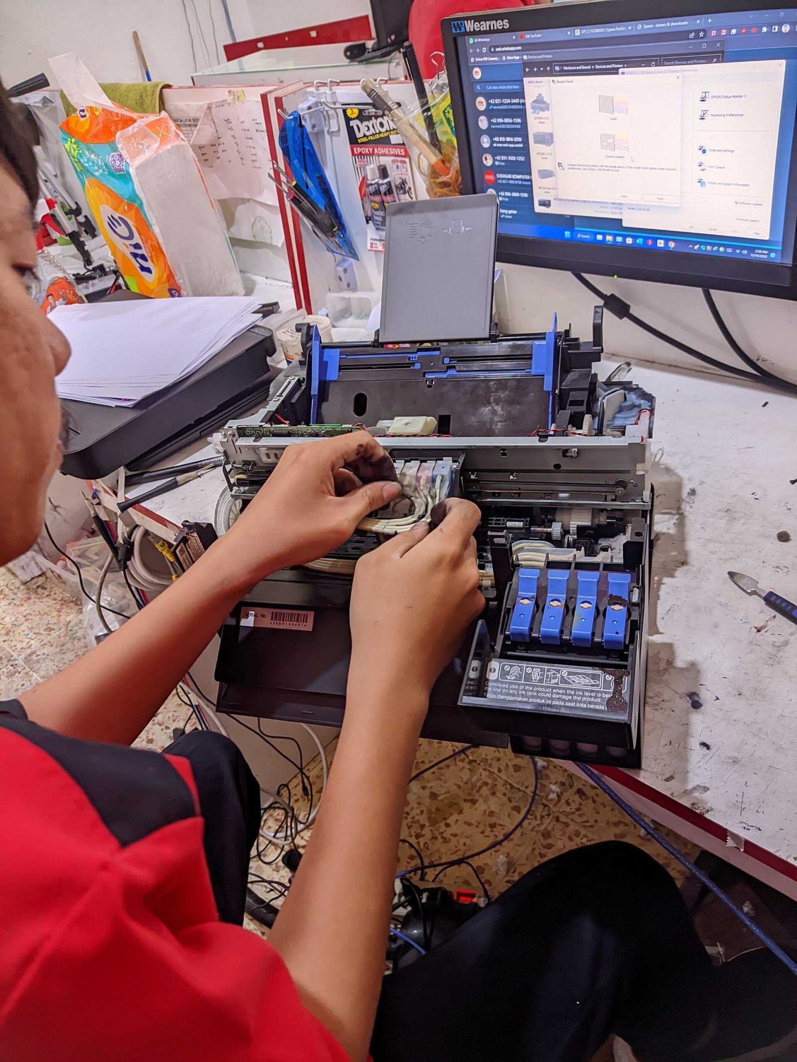 service printer rawa terate