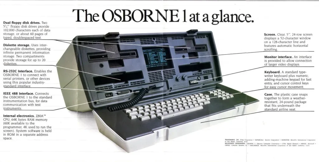 sejarah laptop pertama dunia osborn 1